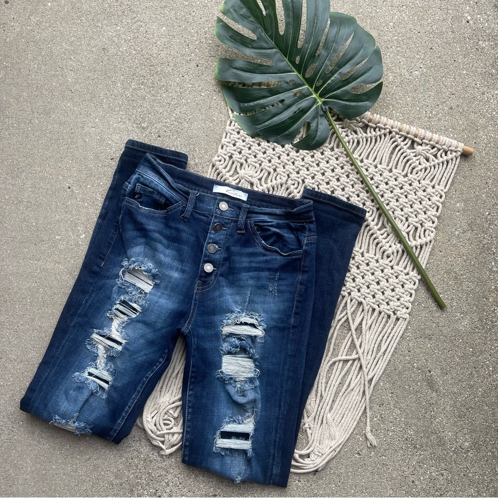 KanCan Distressed Skinny Jeans Size W7 / 27